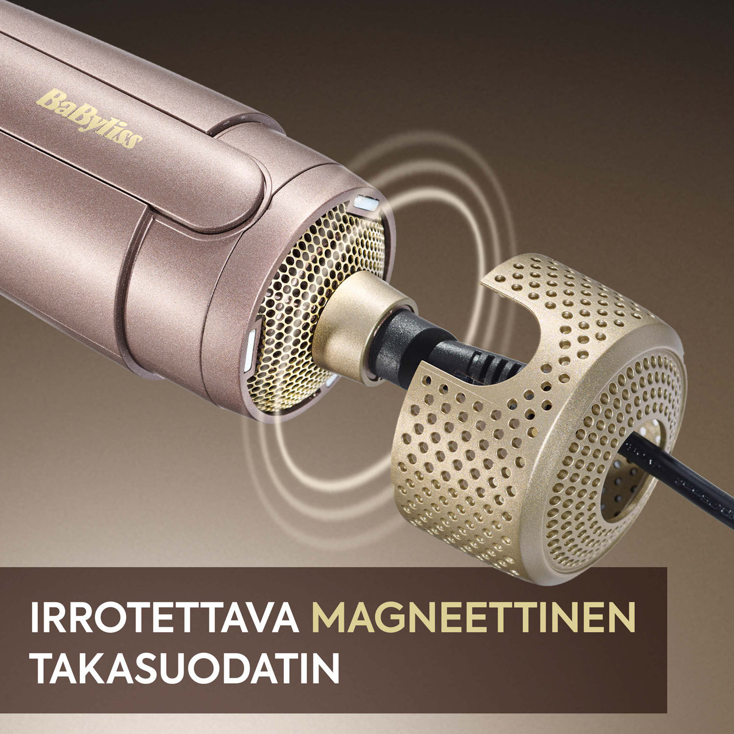 Irrotettava magneettinen takasuodatin